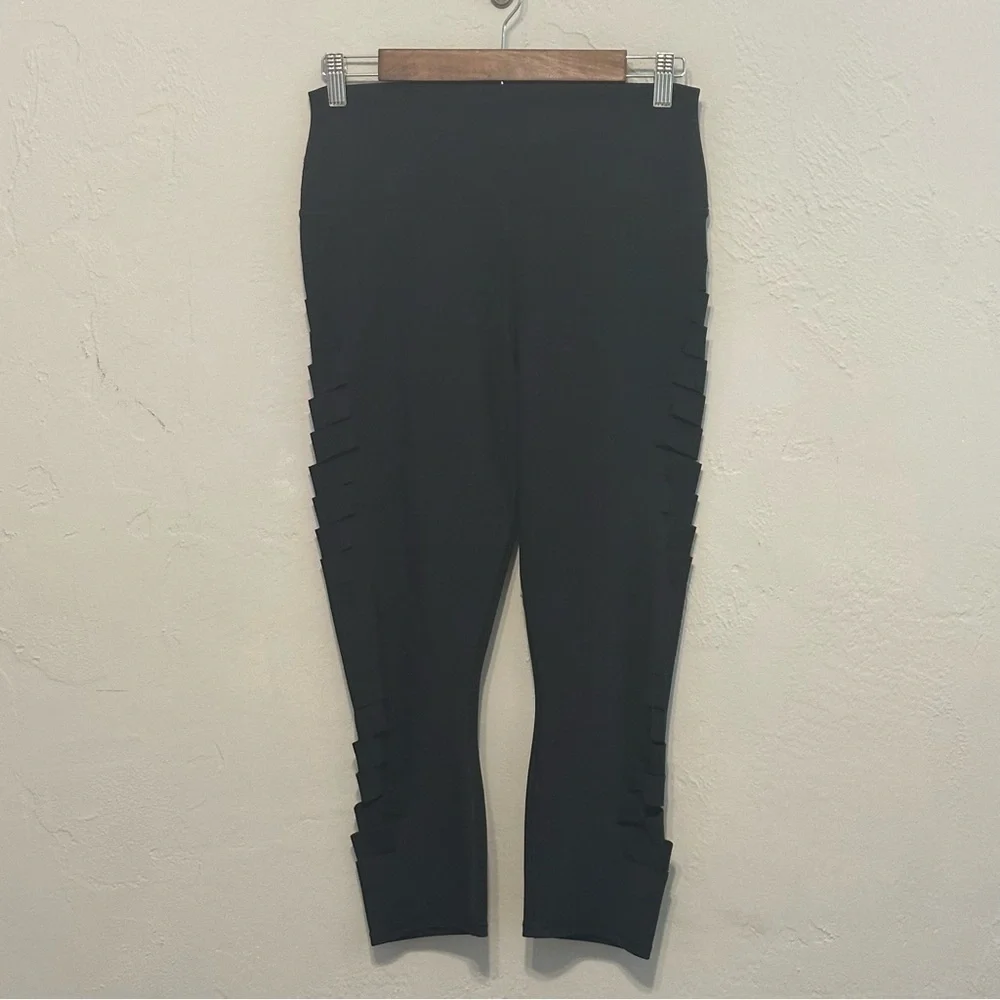 ALO Yoga Black Leggings with Slits